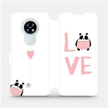 Flipové pouzdro na mobil Nokia 6.2 - MH09S Panda LOVE (5903516068906)