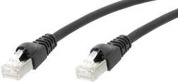 Síťový kabel RJ45 Telegärtner L00001A0089, CAT 6A, S/FTP, 2.00 m, černá