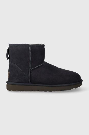 Semišové sněhule UGG Classic Mini II tmavomodrá barva, 1016222