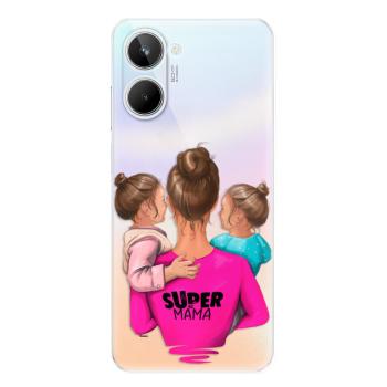 Odolné silikonové pouzdro iSaprio - Super Mama - Two Girls - Realme 10