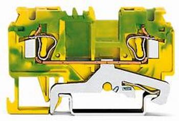 Svorka ochranného vodiče WAGO 880-907/999-940, osazení: Terre, pružinová svorka, 5 mm, zelená, žlutá, 100 ks