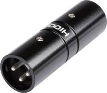 XLR zástrčka / XLR zástrčka Hicon HI-X3X3-MM, adaptér rovný, černá