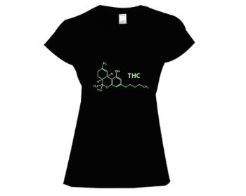 Dámské tričko V-výstřih THC