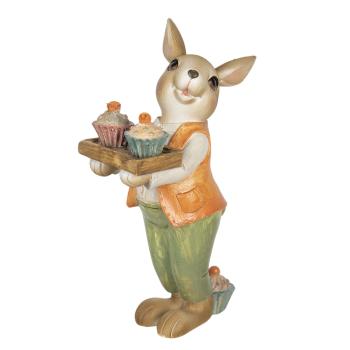 Velikonoční dekorace králíka s muffiny - 11*6*16 cm 6PR3303