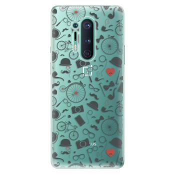 Odolné silikonové pouzdro iSaprio - Vintage Pattern 01 - black - OnePlus 8 Pro