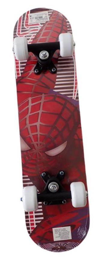 Acra Sport Dětský skateboard, 58 x 16 cm, dřevěný, Spiderman