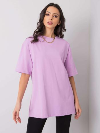 SVĚTLE FIALOVÉ DÁMSKÉ OVERSIZE TRIČKO RV-TS-6052.71P-PURPLE Velikost: ONE SIZE