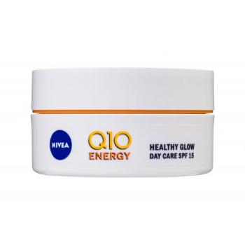 Nivea Q10 Energy Healthy Glow Day Care SPF15 50 ml denní pleťový krém pro ženy proti vráskám; na rozjasnění pleti; na unavenou pleť