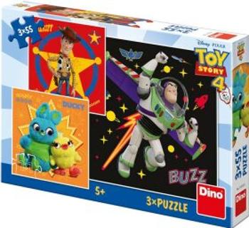Toy Story 4 - Puzzle 3x55 dílků