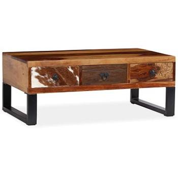 Konferenční stolek z masivního sheesham dřeva 90x50x35 cm (244936)