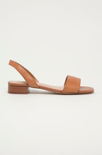 Kožené sandály Aldo dámské, hnědá barva