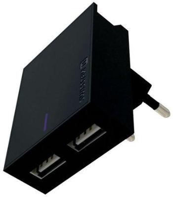 Swissten Síťový Adaptér Smart Ic 2X Usb 3A Power + Datový Kabel Usb / Lightning 1,2 M Černý