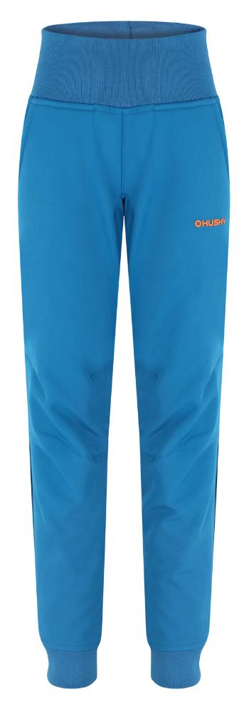 Husky Dětské softshell kalhoty Kanto K blue Velikost: 122 dětské kalhoty