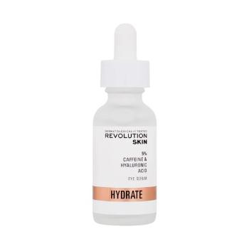 Revolution Skincare Hydrate Caffeine & Hyaluronic Acid Eye Serum 30 ml oční sérum na rozjasnění pleti; na otoky a kruhy pod očima