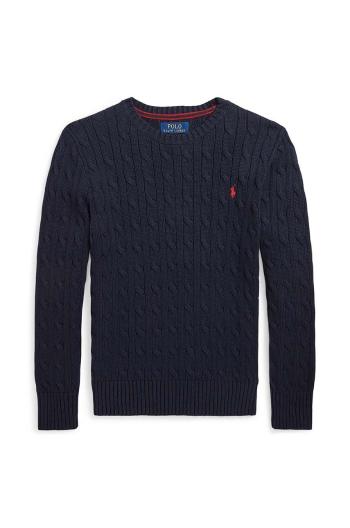 Dětský bavlněný svetr Polo Ralph Lauren černá barva, 323702674060