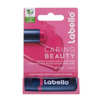 Labello Caring Beauty 4,8 g balzám na rty pro ženy Pink