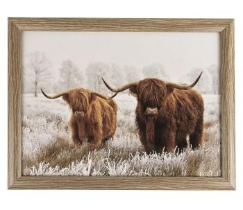 Podnos na nohy se skotskými krávami Highland - 43*33*7cm RNLTSHL