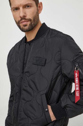 Bomber bunda Alpha Industries MA-1 ALS černá barva, přechodná