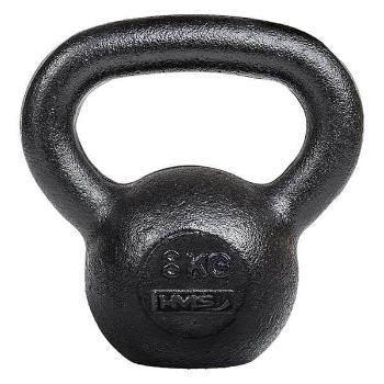 Litinový kettlebell HMS KZG08 8 kg, černý