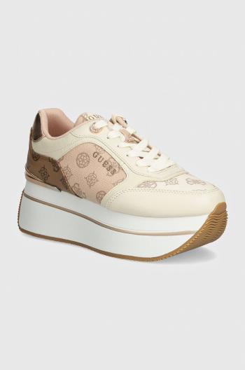 Sneakers boty Guess CAMRIO7 béžová barva, FLTCAM FAL12