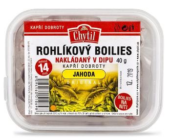 Chytil rohlíkové boilie v dipu 14 mm 60 g-oliheň