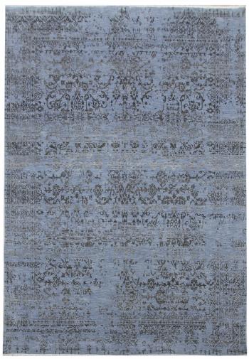 Diamond Carpets koberce Ručně vázaný kusový koberec Diamond DC-JK 1 Jeans blue/black - 140x200 cm Modrá