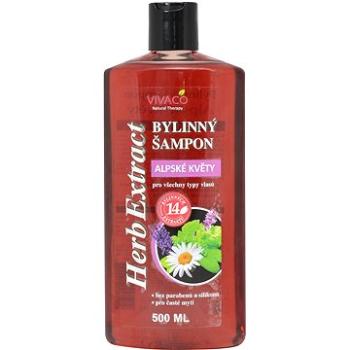 VIVACO Herb Extract Bylinný šampon Alpské květy 500 ml (8595635214080)