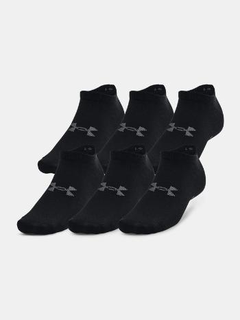 Under Armour UA Essential No Show Ponožky 6 párů Černá