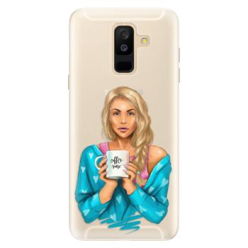 Silikonové pouzdro iSaprio - Coffe Now - Blond - Samsung Galaxy A6+