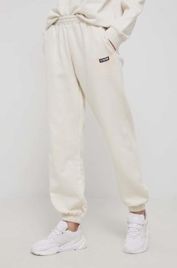 Bavlněné kalhoty P.E Nation dámské, béžová barva, hladké