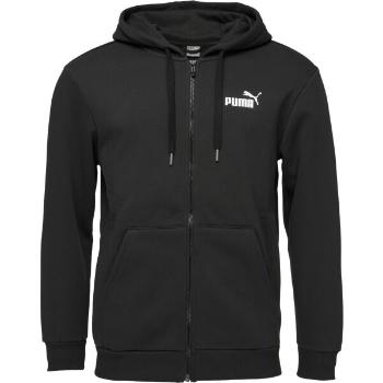 Puma POWER GRAPHIC FULL ZIP HOODIE FL Pánská mikina, černá, velikost