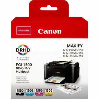 CANON PGI-1500 - originální cartridge, černá + barevná, 1x12,4ml/3x4,5ml