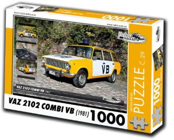 RETRO-AUTA Puzzle č. 29 Vaz 2102 Combi VB (1981) 1000 dílků