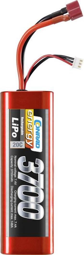 Akupack Li-Pol (modelářství) Conrad energy 1414155, 7.4 V, 3700 mAh