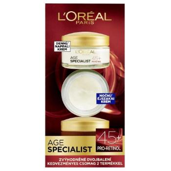 L'Oréal Paris Age Specialist 45+ dárková kazeta denní pleťový krém Age Specialist 45 SPF20 50 ml + noční pleťový krém Age Specialist 45 50 ml