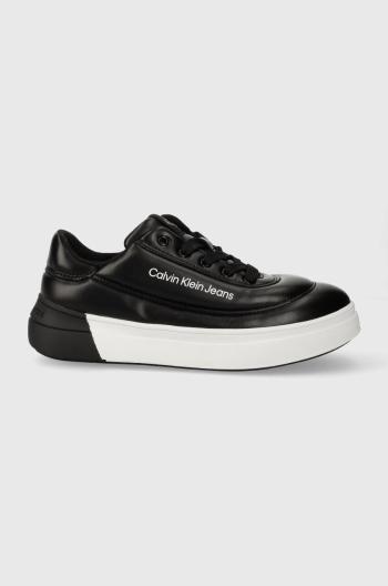 Dětské sneakers boty Calvin Klein Jeans černá barva