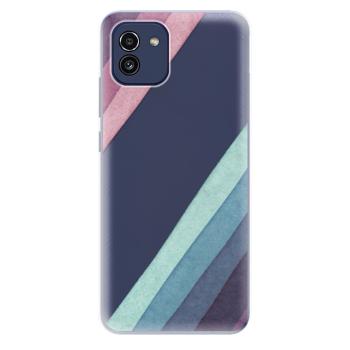 Odolné silikonové pouzdro iSaprio - Glitter Stripes 01 - Samsung Galaxy A03