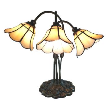 Stolní vitrážová lampa Tiffany Trois - 46*28*63 cm 5LL-6029