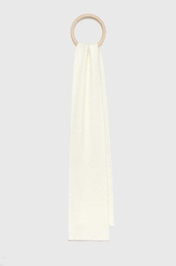 Dětský šátek z vlněné směsi United Colors of Benetton bílá barva, hladký