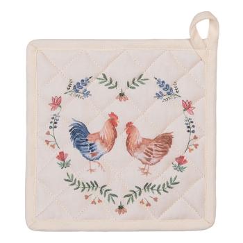 Chňapka-podložka Chicken and Rooster - 20*20 cm CAR45