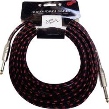 Kabel MSA Musikinstrumente KABT1, [1x jack zástrčka 6,3 mm - 1x jack zástrčka 6,3 mm], 6.00 m, černá