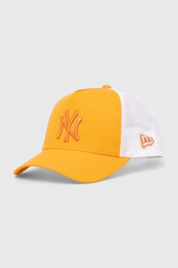 Kšiltovka New Era NEW YORK YANKEES oranžová barva, s aplikací