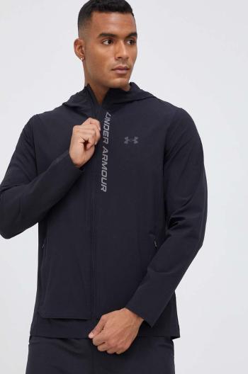 Běžecká bunda Under Armour OutRun The Storm černá barva, 1376794