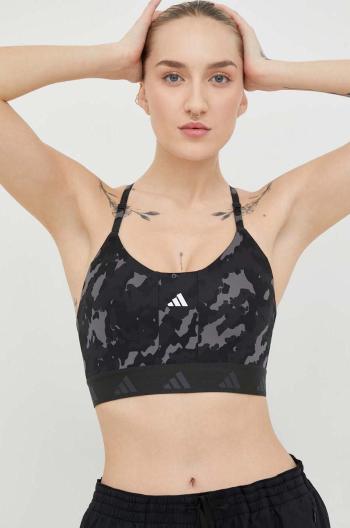 Sportovní podprsenka adidas Performance AeroReact černá barva