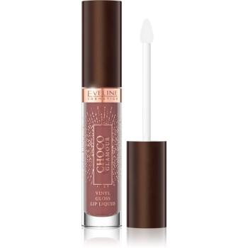 Eveline Cosmetics Choco Glamour hydratační lesklá rtěnka odstín 02 deep Cherry Chocolate 4,5 ml