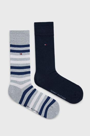 Ponožky Tommy Hilfiger (2-pack) pánské, tmavomodrá barva