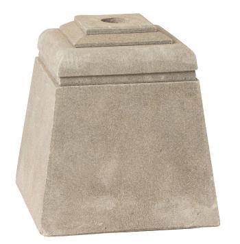 Šedý betonový stojan na slunečník Parra - 28*28*30 cm 10857