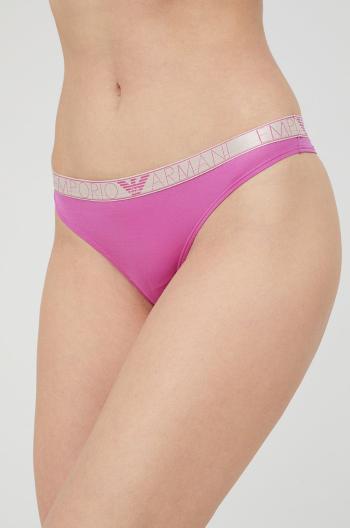Tanga Emporio Armani Underwear fialová barva