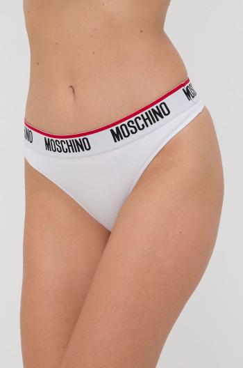 Tanga Moschino Underwear (2-pack) bílá barva