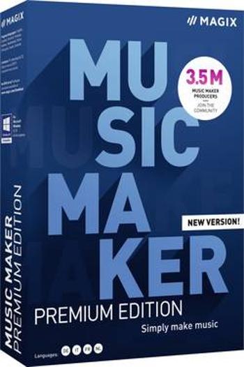 Magix Music Maker Premium Edition (2021) plná verze, 1 licence Windows hudební software